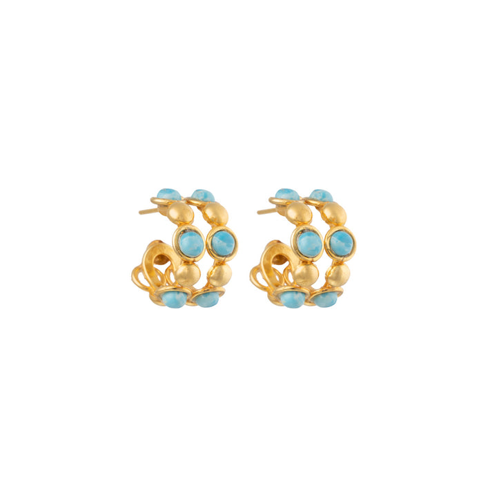 Boucles d'oreille "Mini Créole Double"