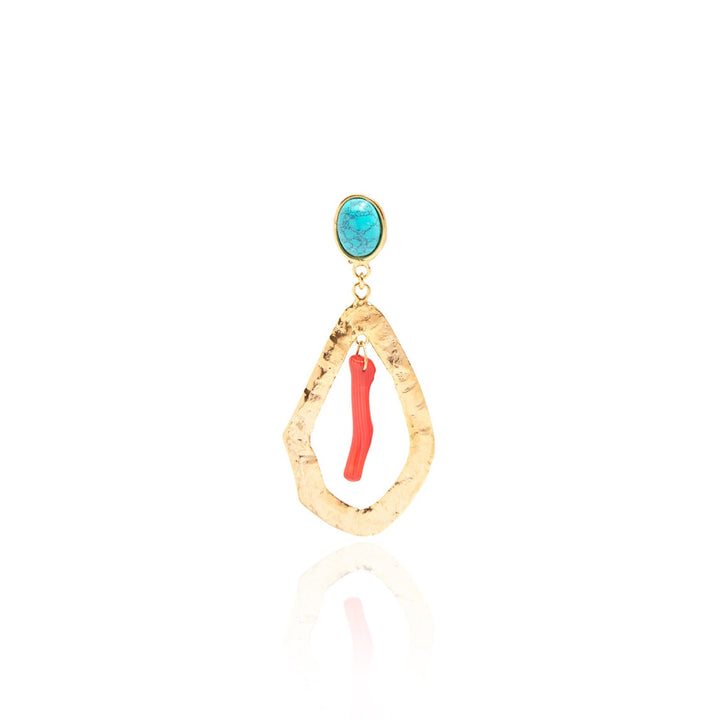 Boucles d'oreilles Corail Drop