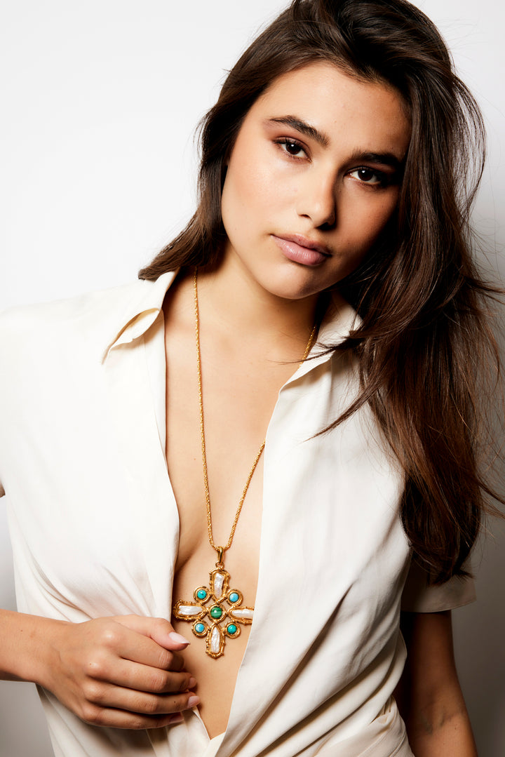 Collier "Croix Baroque"