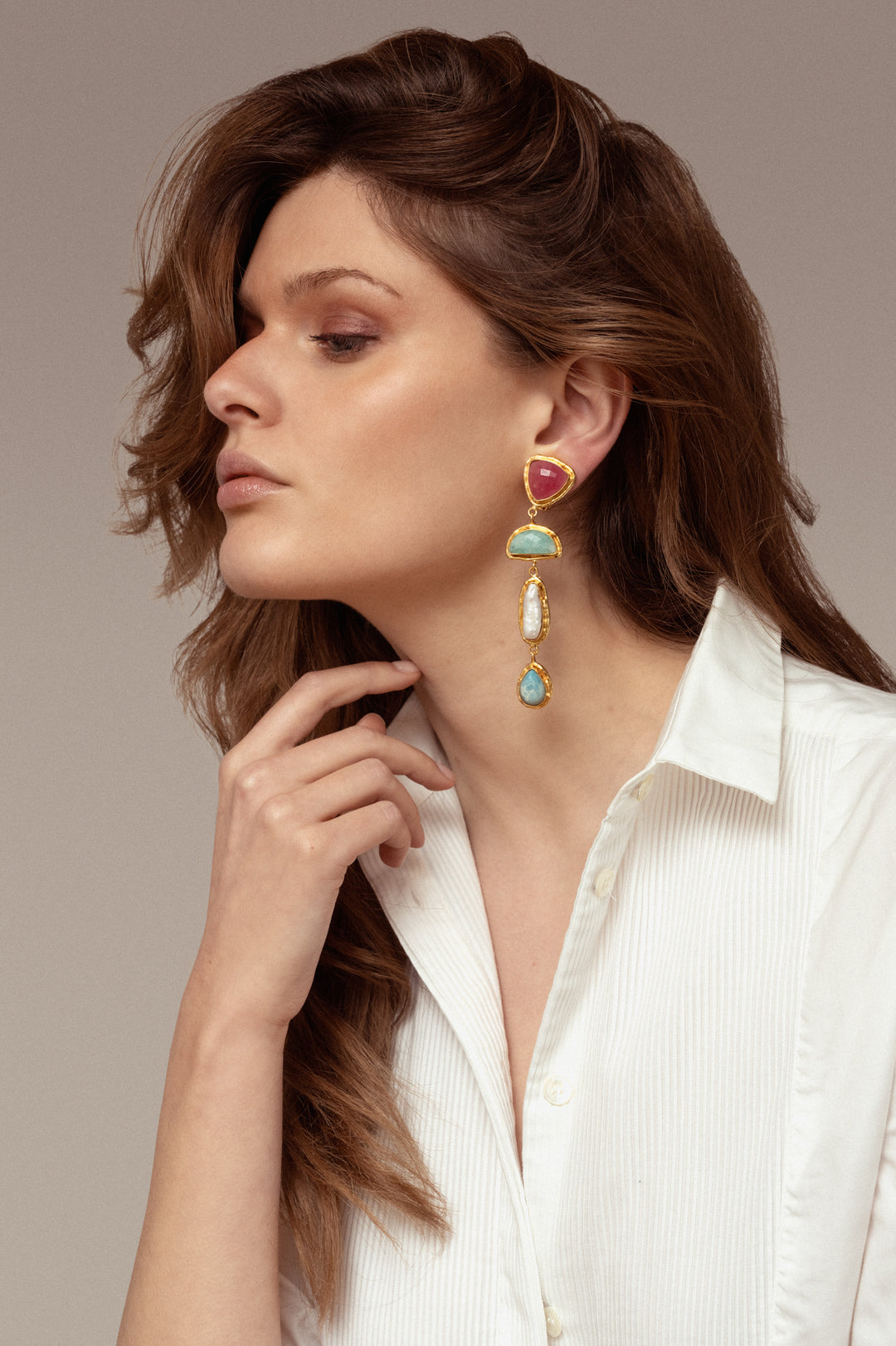 Boucles d'oreille "Cascade"