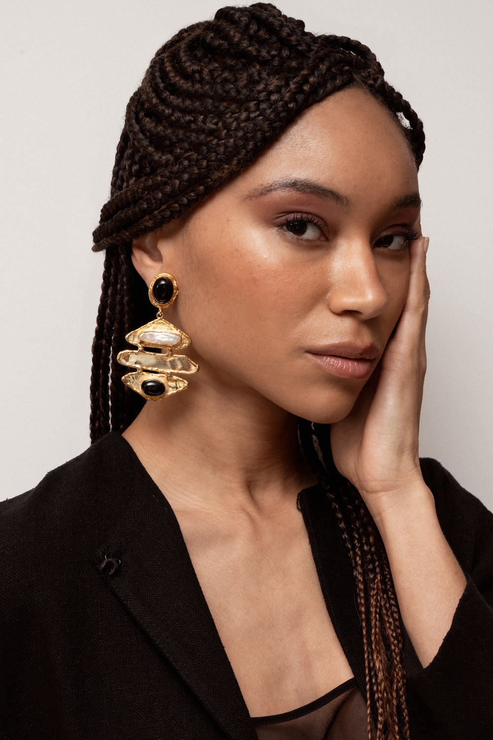 Boucles d'oreille "Brutalist"