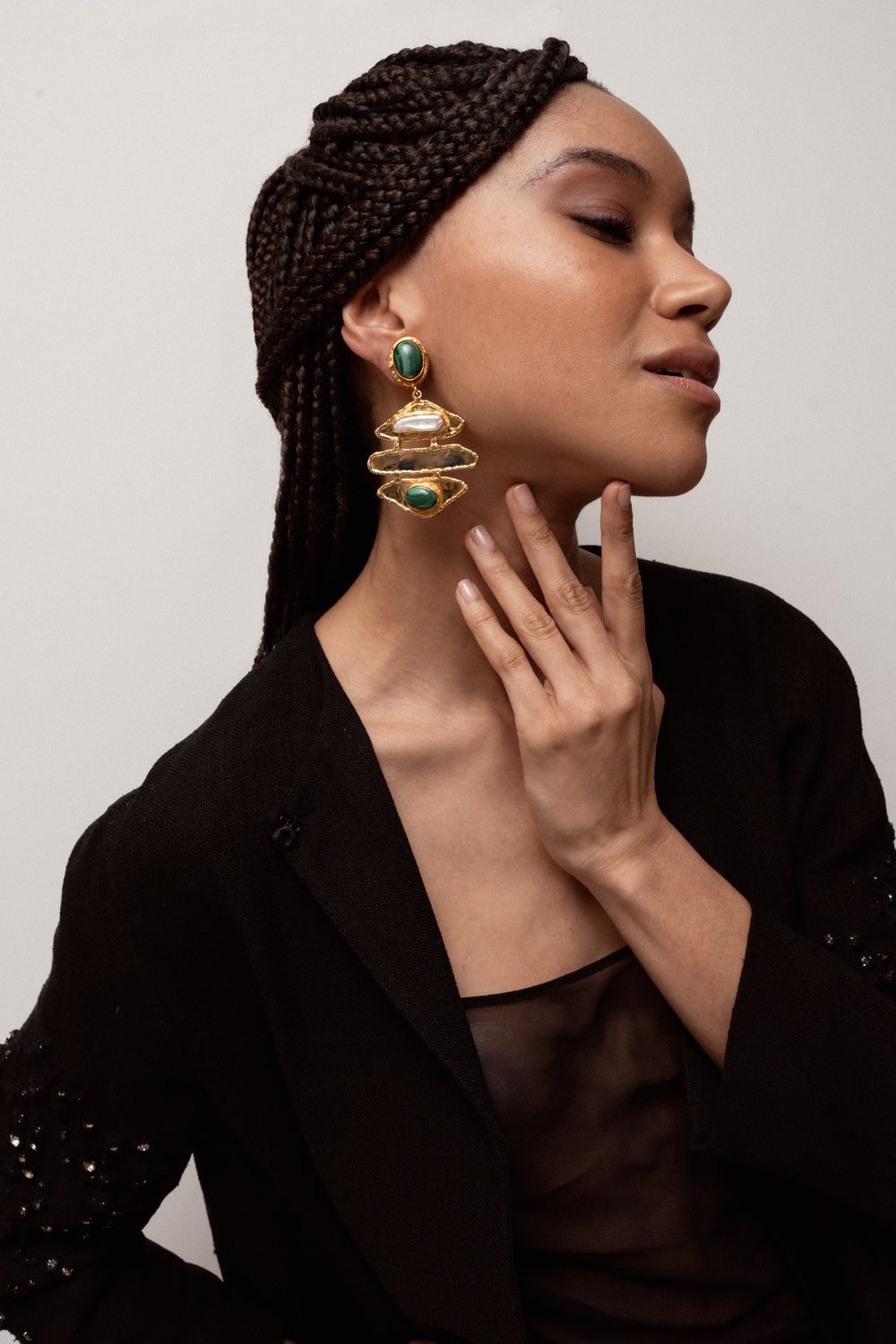 Boucles d'oreille "Brutalist"