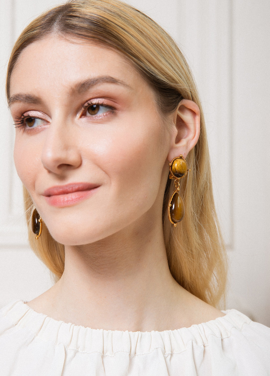 Boucles d'oreilles 2 Pierres Dots