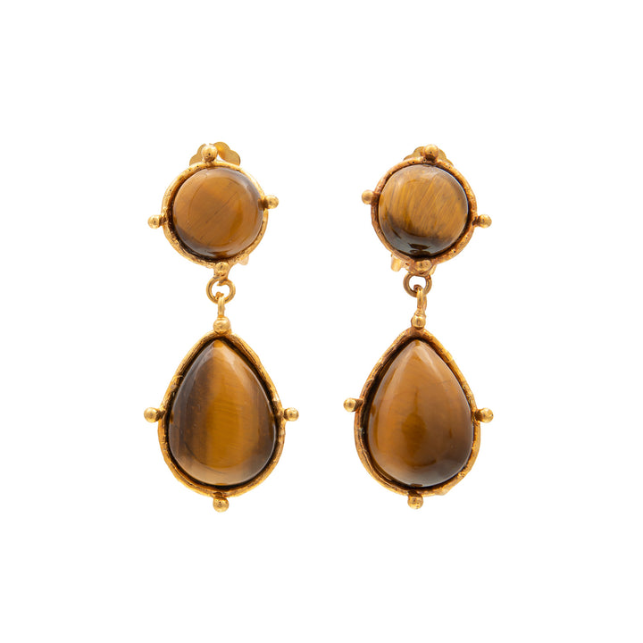 Boucles d'oreilles 2 Pierres Dots