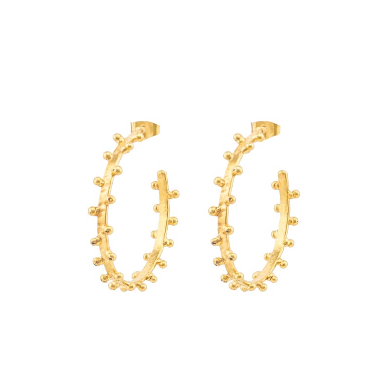 Golden Dots Earrings 