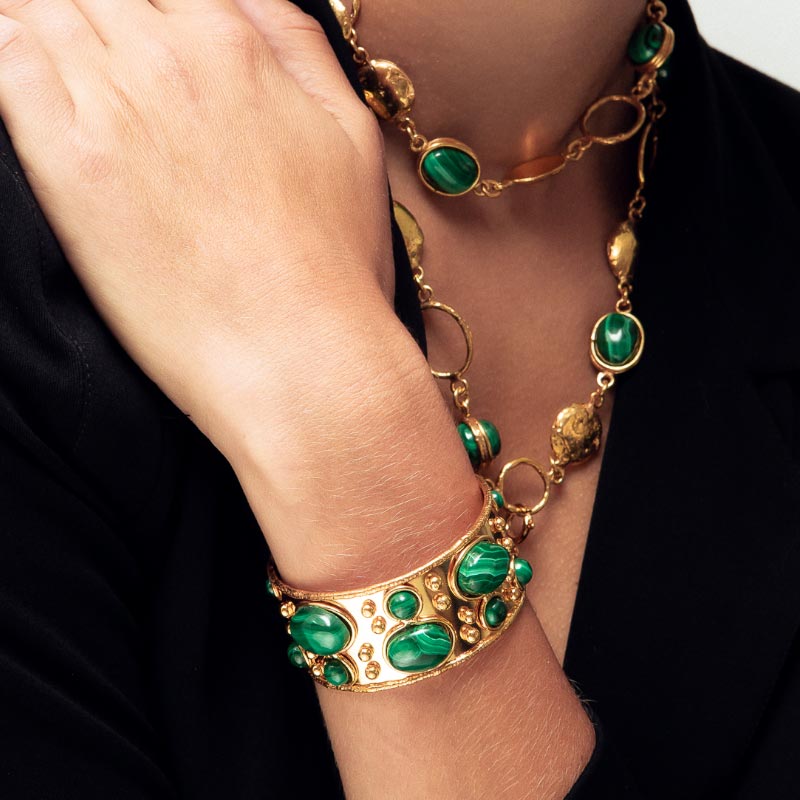 Byzance Cuff Illsutration Malachit