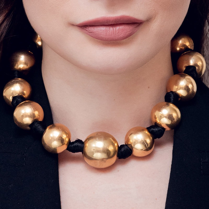 collier golden bubble